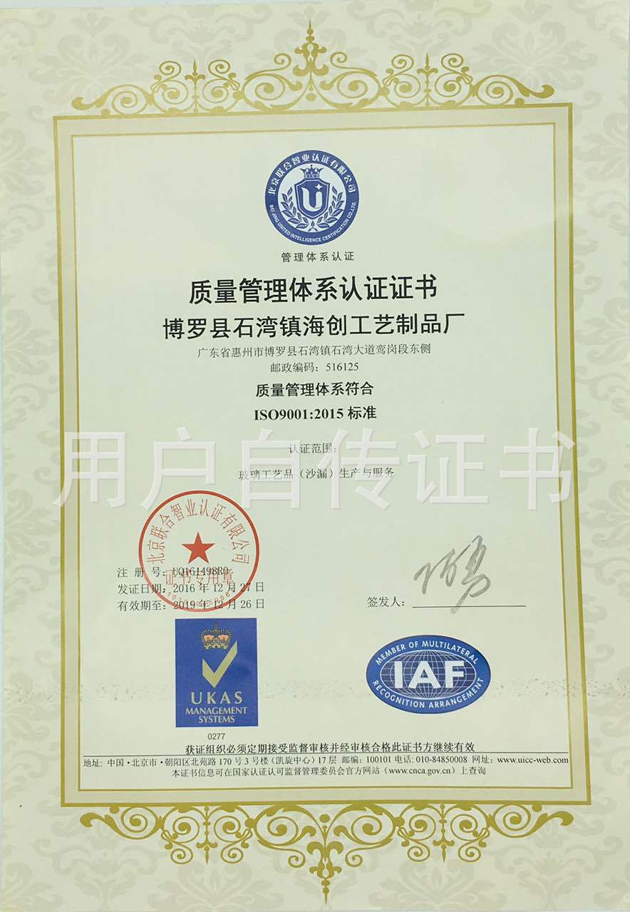 ISO9001:2015 standard