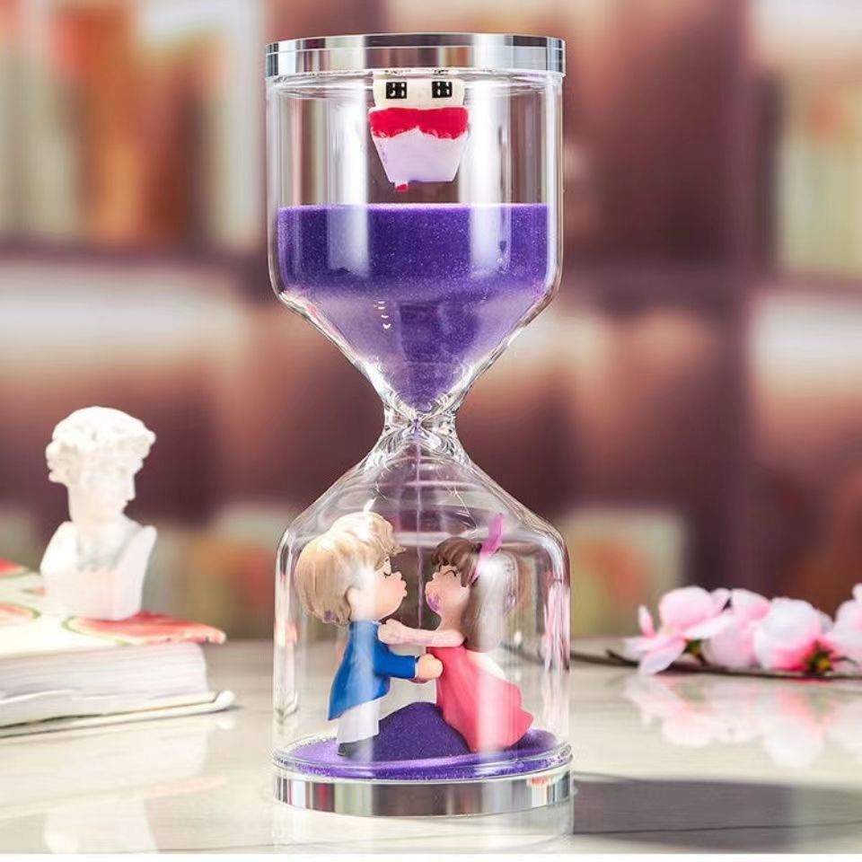 Customizable personalized cartoon hourglass